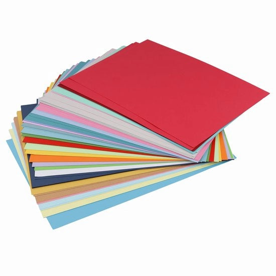 Papier per Knutselen 300 fogli A4 - 30 colori - 180 g/m² - Carta Colorata - Origami - Multifunzionale - Carta Colorata