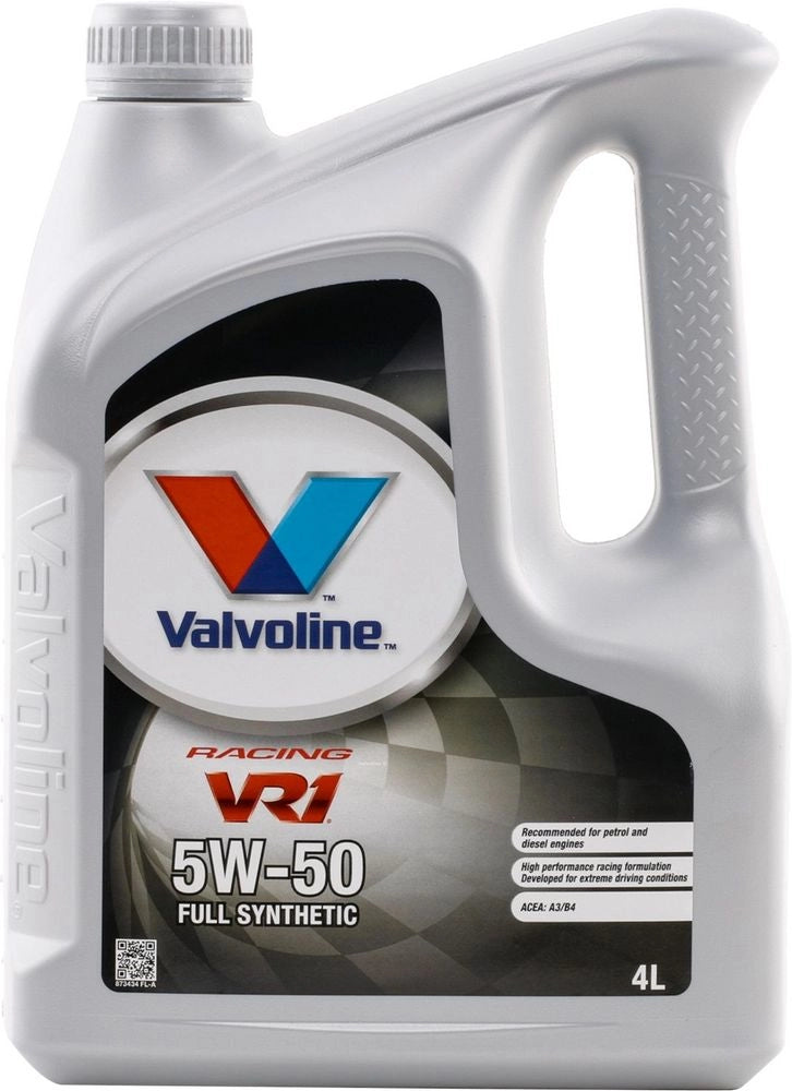 Olio Motore VR1 RACING 5W-50 4L Lubrificante Auto Sintetico di QualitÃ 