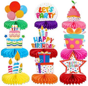 Decorazione di tavola colorata per feste, set da 9 pezzi 20x15 cm, per bambini e occasioni familiari.