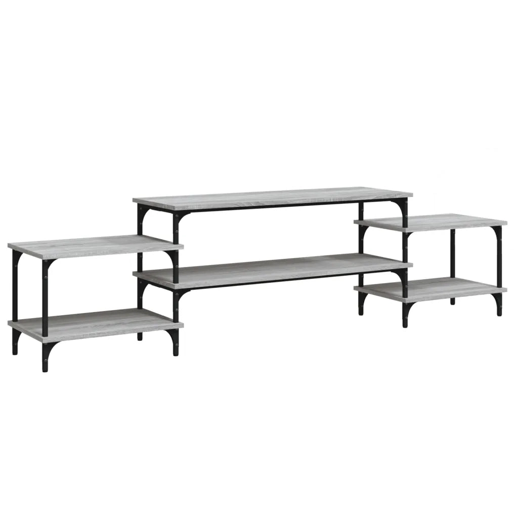 Mobile Porta TV Grigio Sonoma 197x35x52 cm in Legno Multistratocod mxl 103302