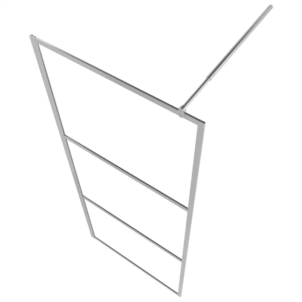Parete per Doccia Walk-in in Vetro Trasparente ESG 140x195 cm 146639
