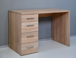Scrivania da Ufficio 4 Cassetti 110x60x74 cm in Truciolare Nobilitato Rovere Sonoma