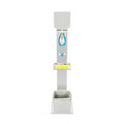 KIT COLONNINA PIANTANA TOTEM IGIENIZZANTE DISPENSER GEL PORTA GUANTI - CESTINO
