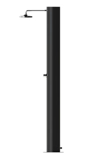 Doccia Solare da Giardino 70 L Soffione Eco Rain e Miscelatore Temporizzato Arno TN Nero Opaco