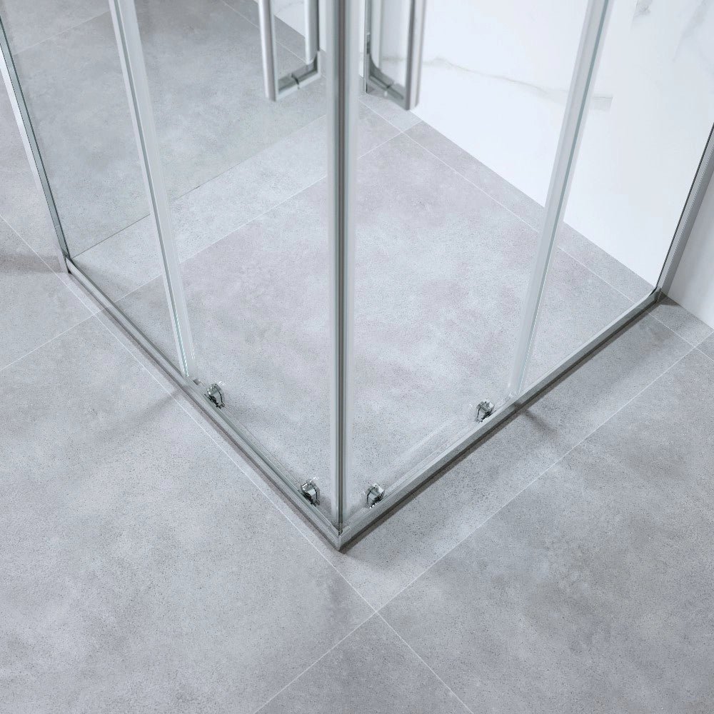 Cabina Doccia 3 Lati 70x70x70 Cm H 185 cm vetro 6 mm Trasparente Scorrevole| Kiro