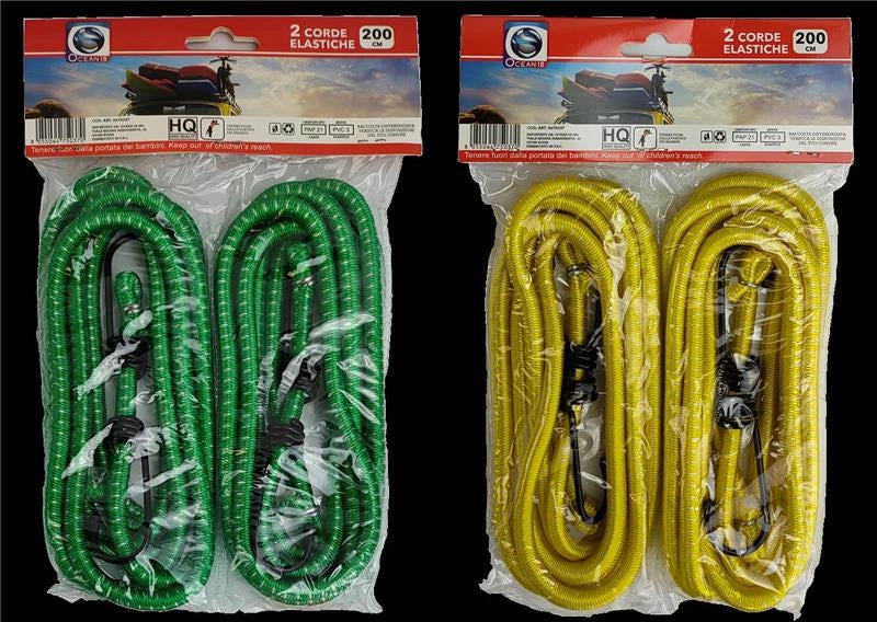 SET 2 CORDE ELASTICHE 200 CM