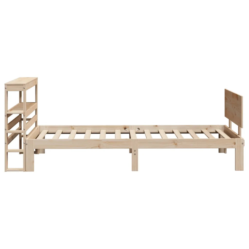 Giroletto con Testiera 90x200 cm in Legno Massello di Pino 3306080