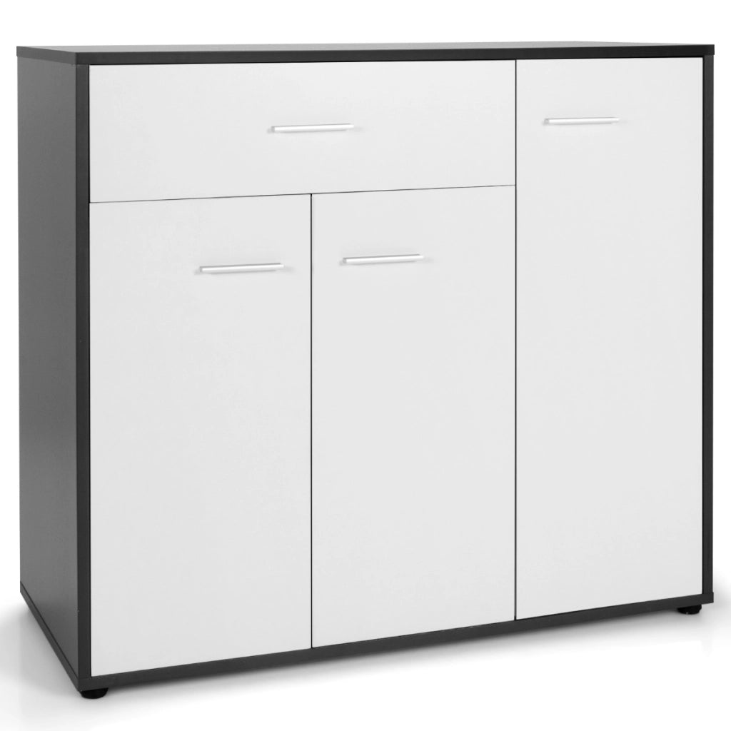 Mobile credenza moderno con cassetto 3 ante ripiano regolabile-Armadietto per cucina sala da pranzo 88x40x80cm