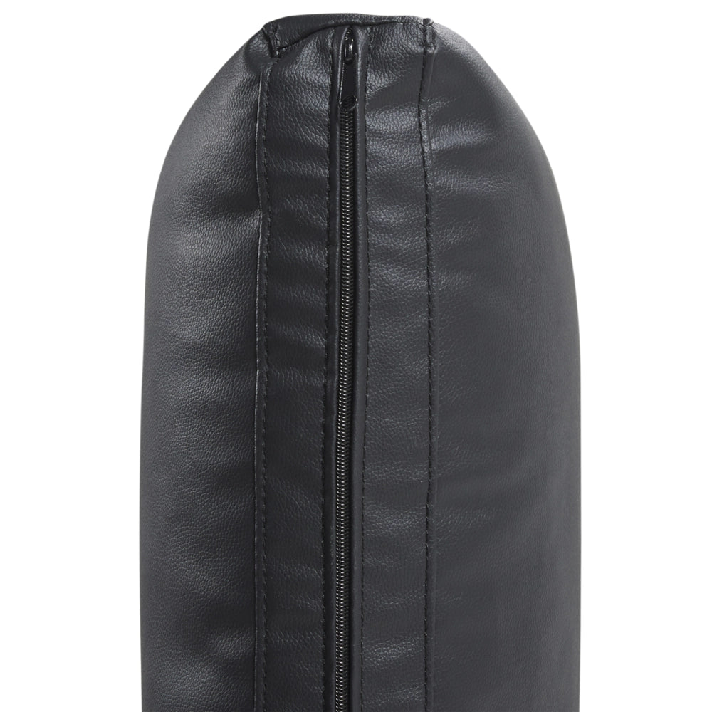 Divano nero in ecopelle gambe in metallo 156 x 87 x 72 cm 2 posti divano classico salotto moderno