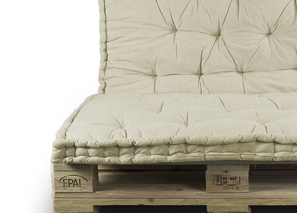 Cuscino Mattonella Per Seduta-Schienale Divani Pallet Cuscino Per Bancale 80x120 - 80x120 - Tortora