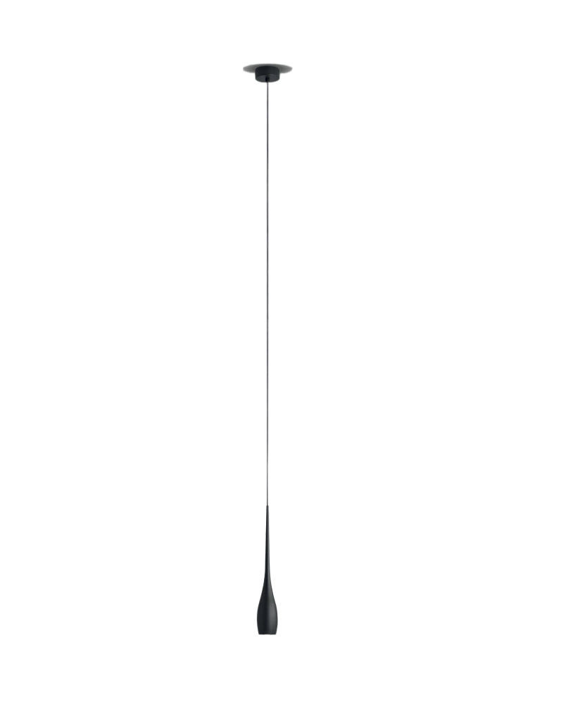 Lampada a Sospensione Coco Nero LED 7W 570lm 3000K, Struttura in metallo, IP20, Classe 1, Design Elegante e Moderno - Brand Illuminazione