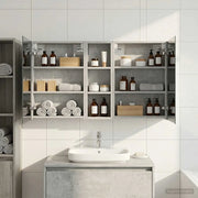 Set di Armadi da Bagno con porta 3 pcs 100 x 10,5 x 60,5 cm 3403699