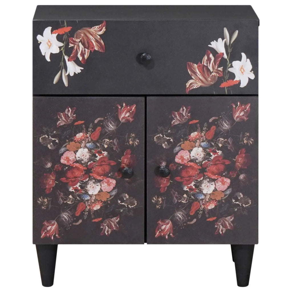 Comodino Multicolore 50 x 33 x 60 cm Legno di mango massello 4018711