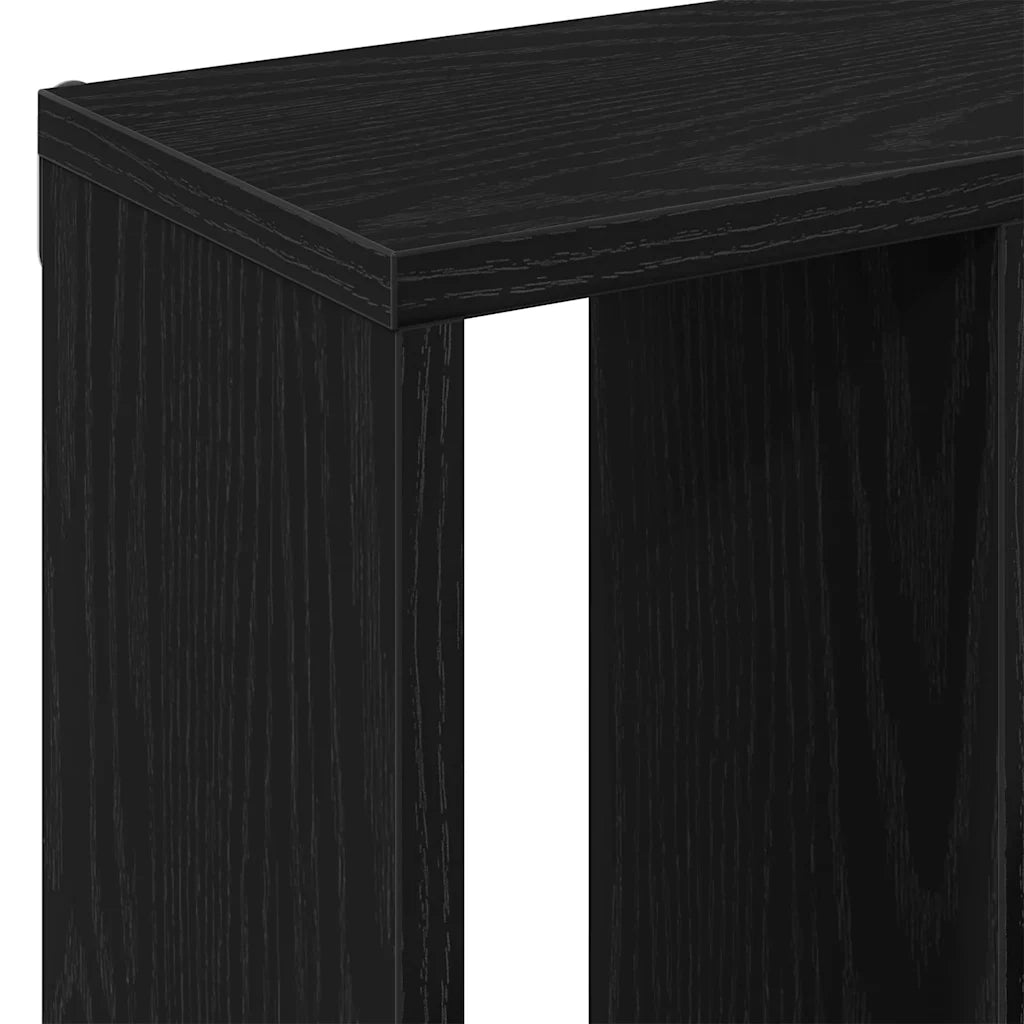 Scaffale a Parete Rovere Nero 45x16x45 cm in Truciolato 862511