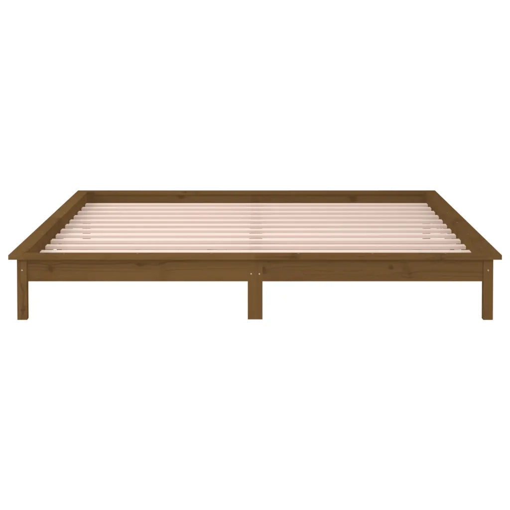 Giroletto con LED senza Materasso Ambra 160x200 Legno Massello