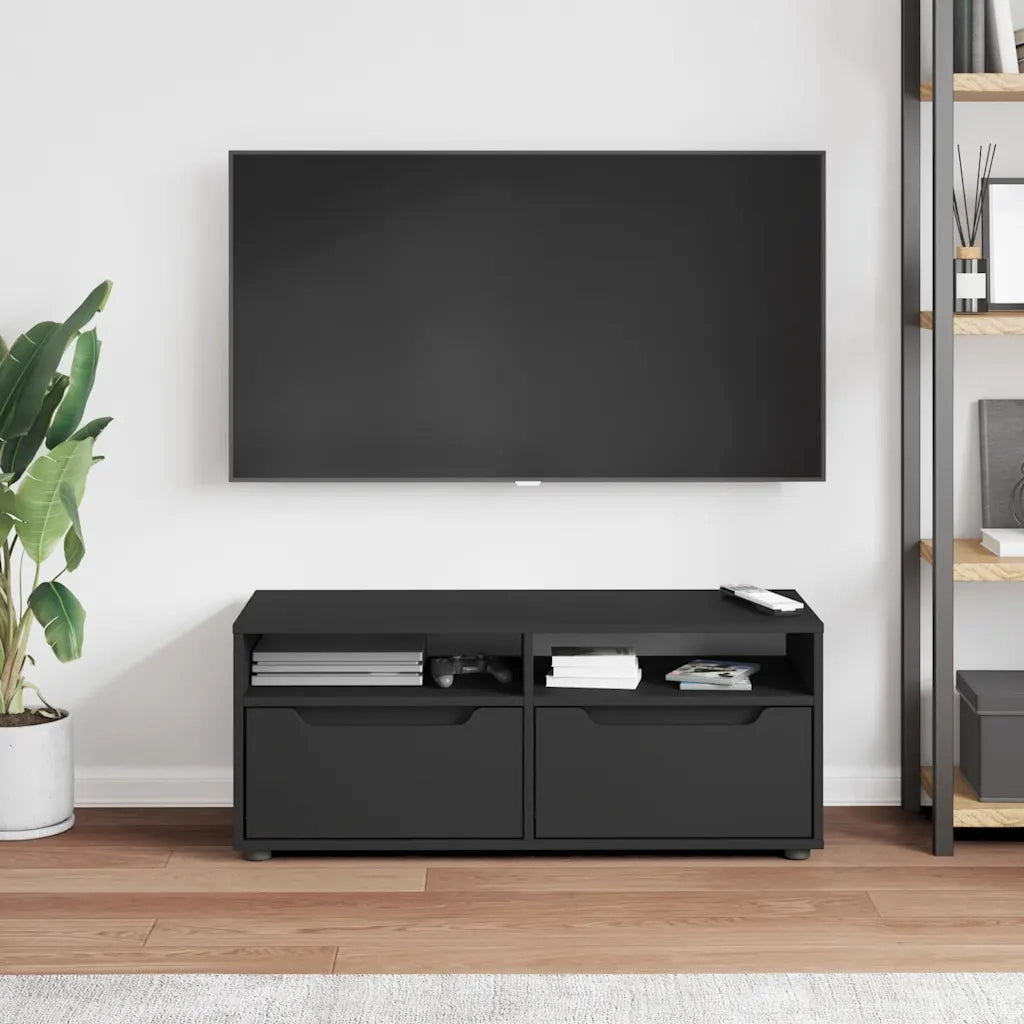 Mobile TV VISNES Nero 100x40x38 cm in Legno Multistrato 4108293