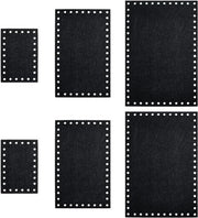 Borse per aghi da cucire - Set di 6 - Tasche rettangolare - Nero - Borse per aghi da cucire rettangolari - DIY