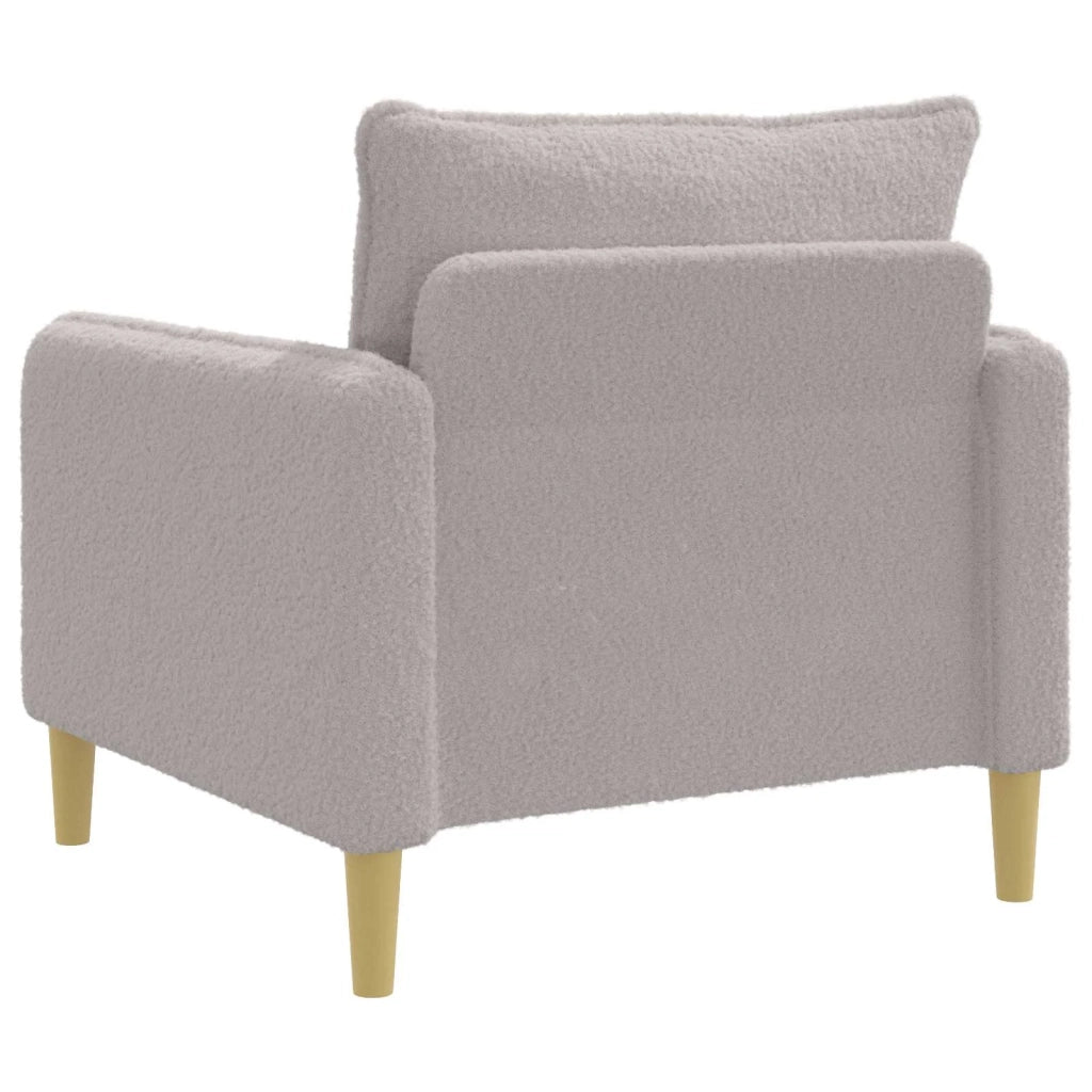 Poltrona XL Grigio Chiaro Bouclé 42043549