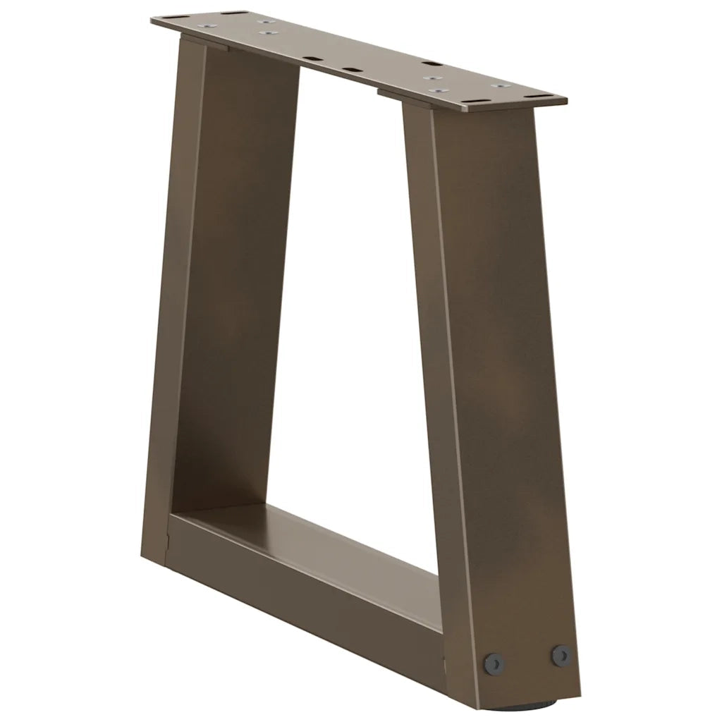 Gambe per Tavolino da CaffÃ¨ a Forma di V 2 pz Acciaio Naturale 30x(30-31,3) cm Acciaio