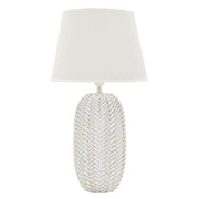 Lampada da Tavolo MF161, Bianco, Poliresina, 35x35x65 cm, Seven Design