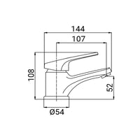Miscelatore Lavabo Serie Linda Cromato