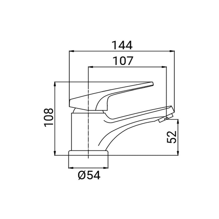 Miscelatore Lavabo Serie Linda Cromato