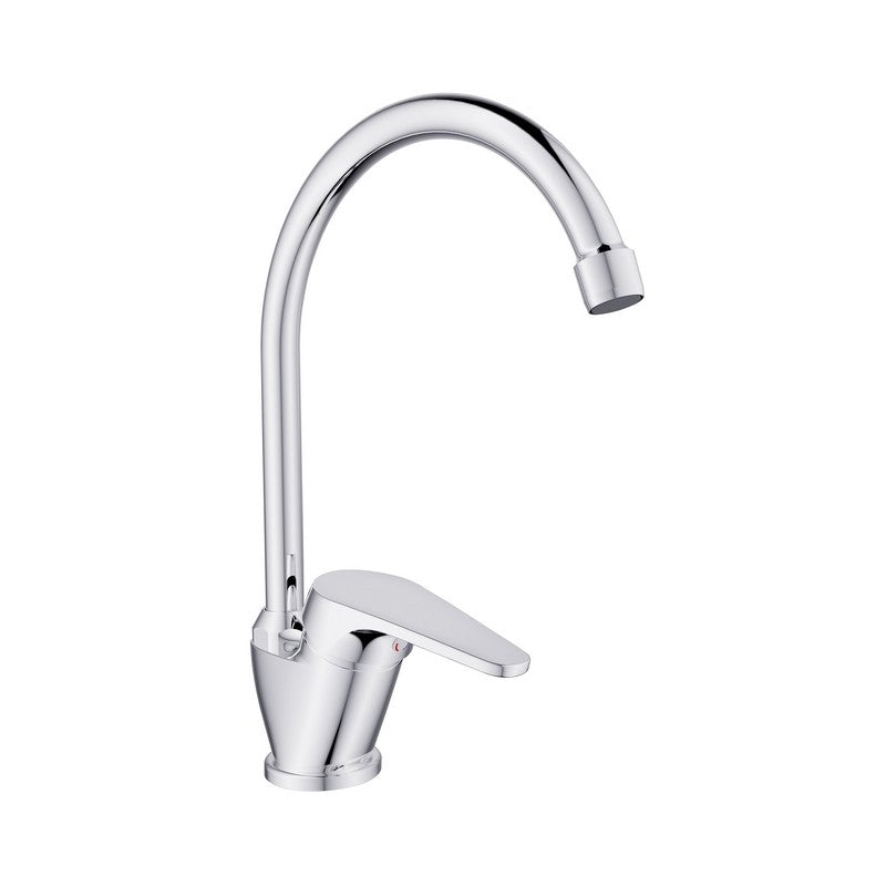 Miscelatore Lavello Bocca Alta Serie Linda Cromato