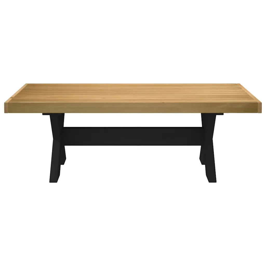 Tavolino NOAIN Gambe a Forma di X 120x60x40cm in Legno Massello 4100034