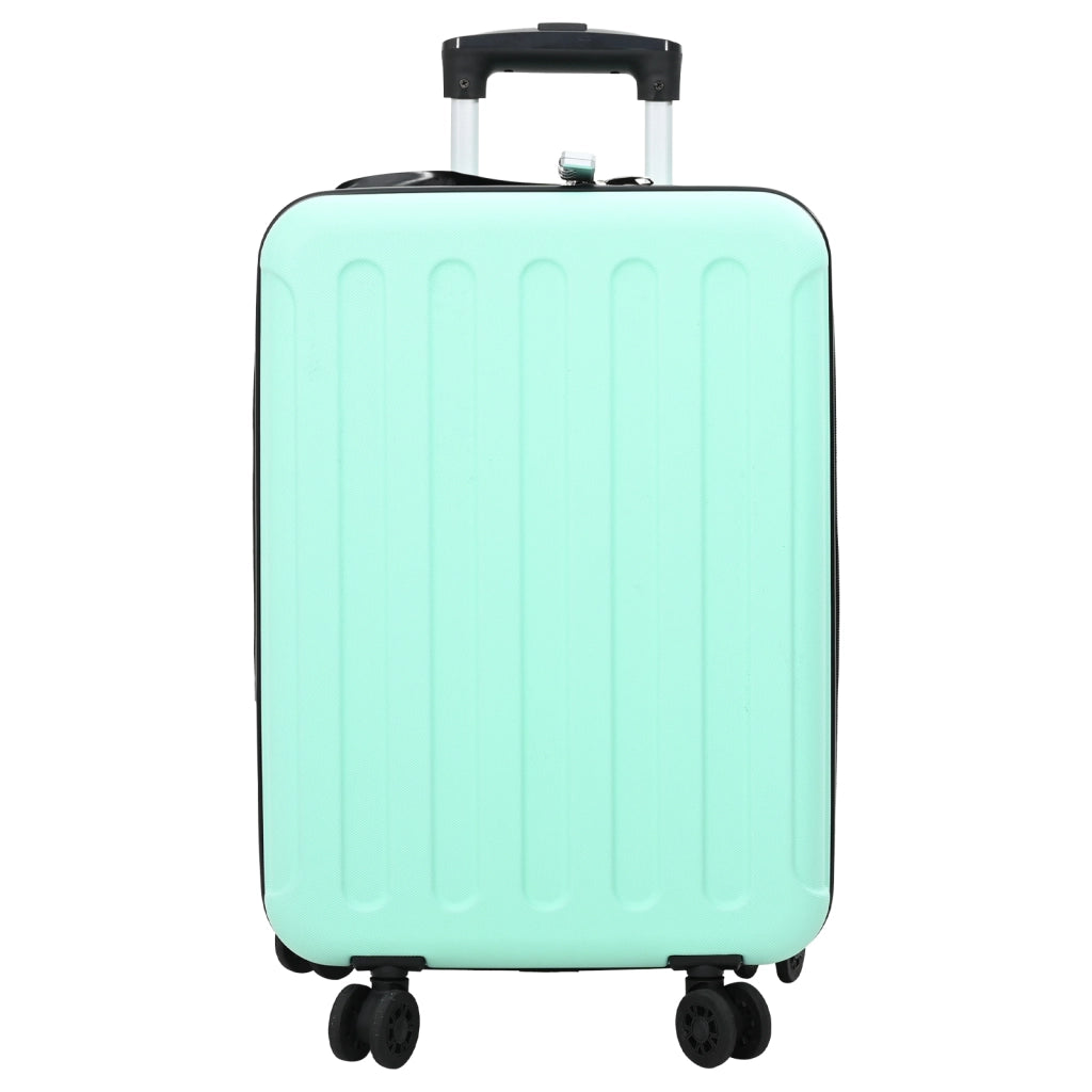 Valigia rigida pieghevole 20'verde menta 34x23x55,5 cm ABS