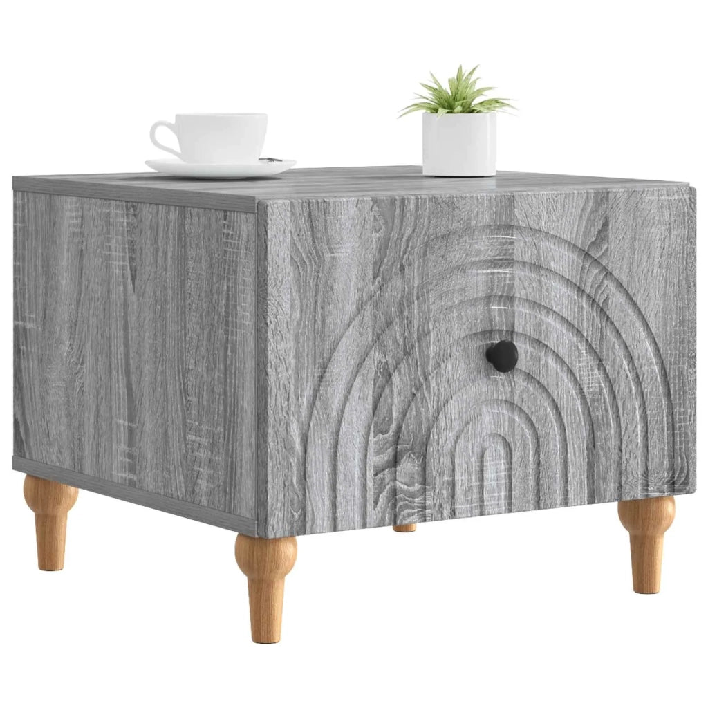 Tavolino da salotto con cassetto Grigio Sonoma 49 x 50 x 40 cm
