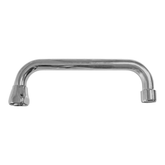 Canna becco rovesciata con attacco universale per rubinetto lavello, lunga 18 cm