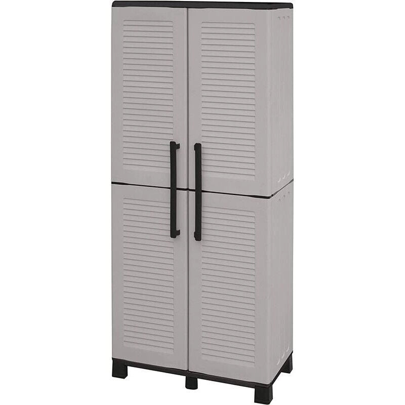 ARMADIO PORTASCOPE IN POLIPROPILENE 68 X 37 X H169 CM 2 ANTE E 3 RIPIANI