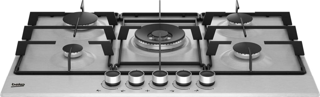 Beko HIAW75223SXE Acciaio inox Da incasso 75 cm Gas 5 Fornello(i)