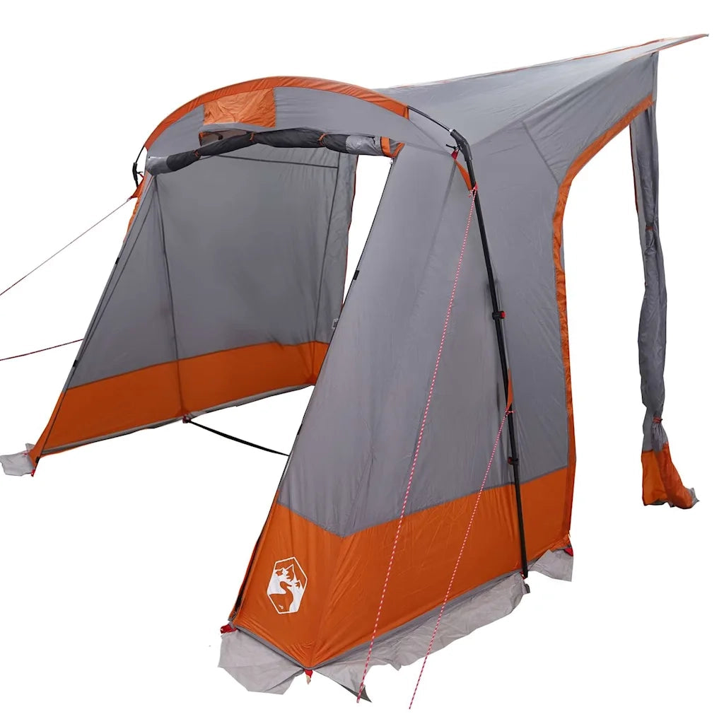 vidaXL Tenda Grigio e Arancione e Nero 285 x 255 x 245 cm Poliestere