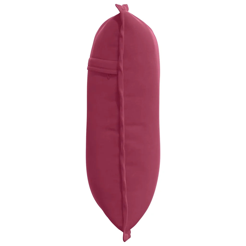 Cuscino per Schiena Rosso Vino 50 x 45 cm Tessuto in Cords