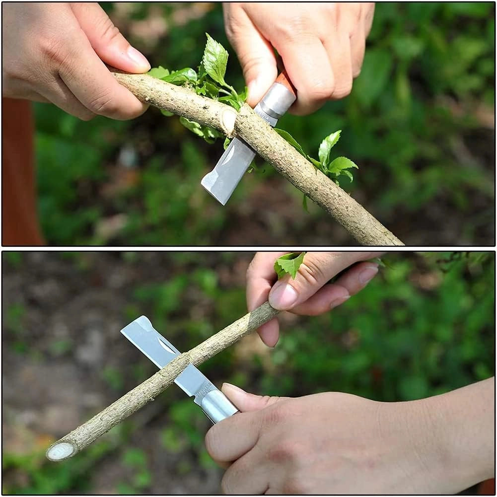 Coltello Da Innesto Pieghevole Da Giardino,In Acciaio ,Coltello Da Taglio
