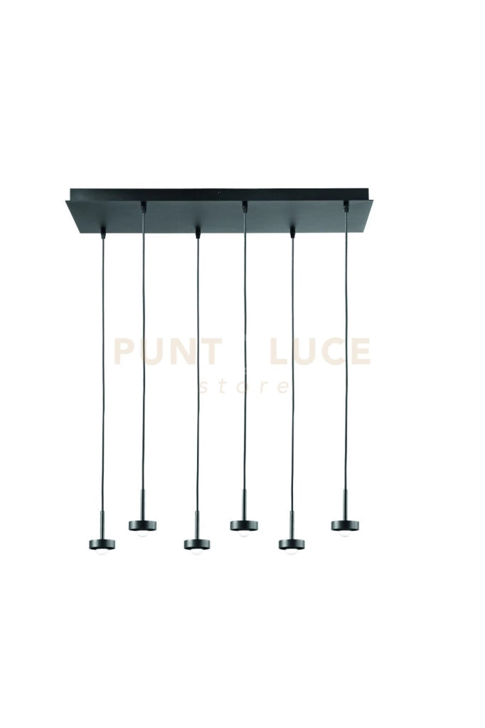 BASE RETTANGOLARE PER SOSPENSIONE EKOS 6 LUCI RETTANGOLARE A LED 3000K 2639LM 36W