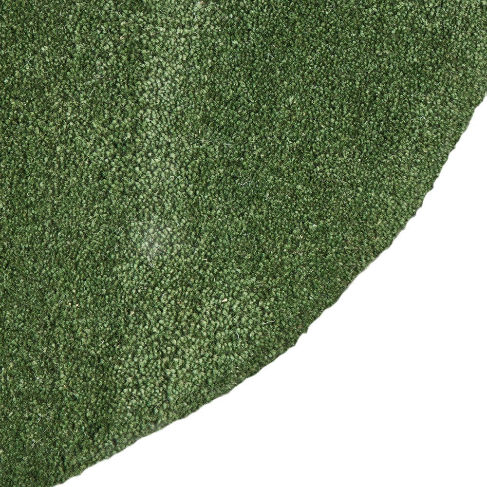 Tappeto a forma di foglia tuftato a mano 160 x 230 cm verde elemento decorativo