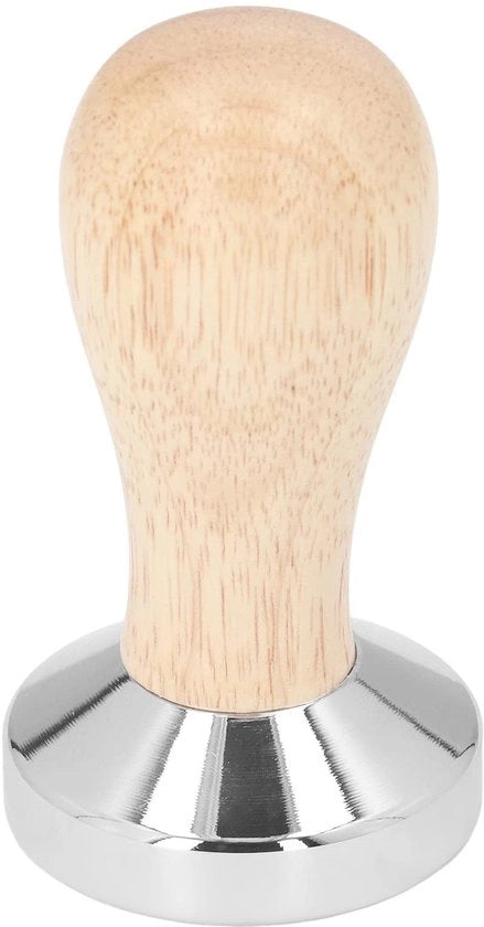 Tampatore per caffè - 49mm - Manico in legno - Accessorio per caffè - Ideale per baristi - Perfetto per espresso