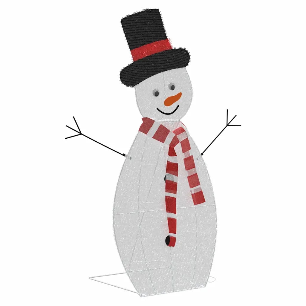 Familia di Pupazzi di Neve Illuminati 3 pcs Bianco caldo 42019625