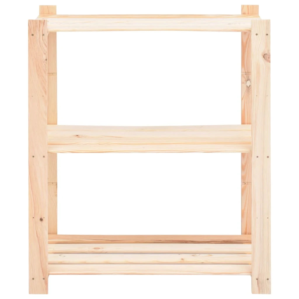 Scaffale portaoggetti a 3 ripiani x 80 x 38 x 90 cm pino massello 150 kg 02_0000657