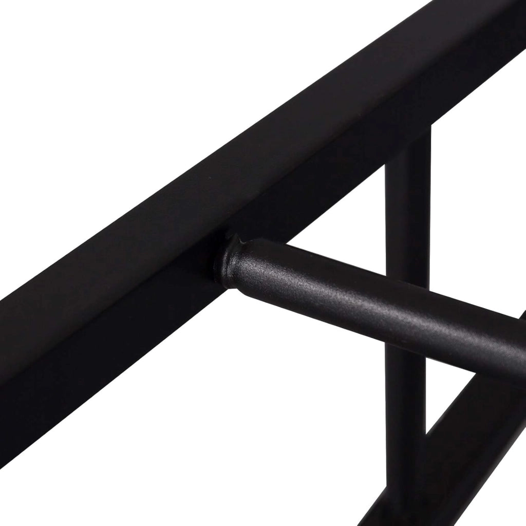 Sgabelli da Bar Set di 2, Sgabello Alto 71 cm con Poggiapiedi, Seduta Tonda Sedia Alta per Penisola Cucina, Sala da pranzo, Bancone in Acciaio Legno, Nero