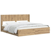 Struttura del letto con stoccaggio e testata Artisan Oak 3445826