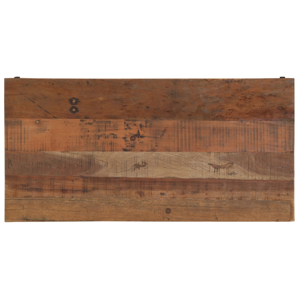 Tavolino da caffÃ¨ 110x55x40 cm in legno massello di recupero