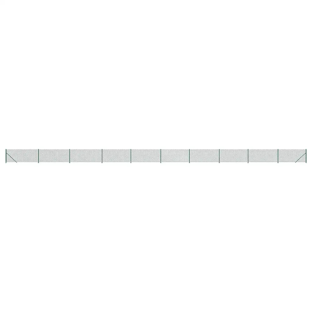 Recinzione a Rete con Flangia Verde 1,1x25 m 153946