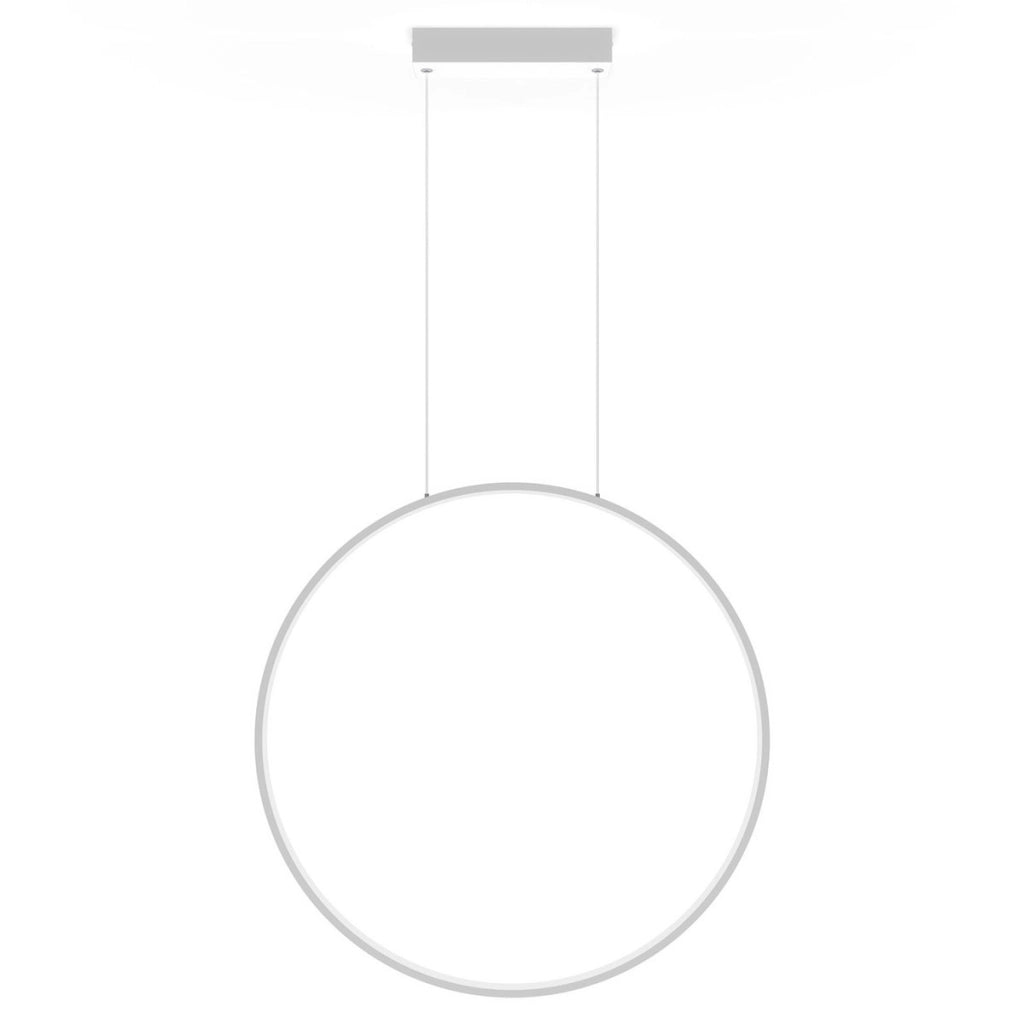 Sospensione Mirror bianca Ø90 LED 47W CCT IP44 Light Prestige