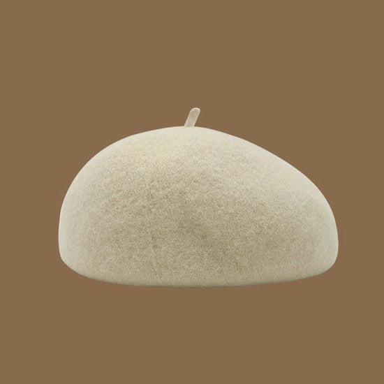 Cappello invernale per donne, cappello a otto facce in lana grezza calda e liscia, cappello a forma di berretto per pittori in lana grezza calda e liscia
