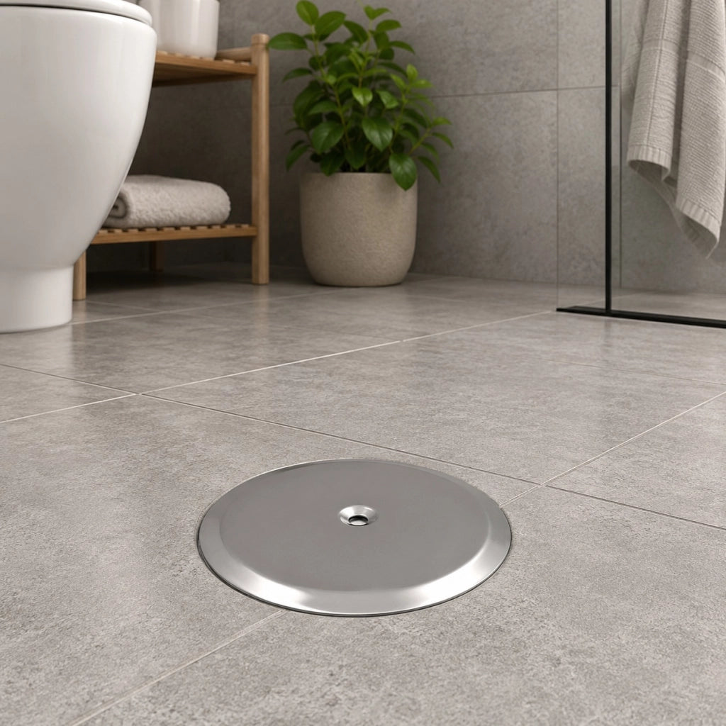 Tappo Pozzetto Espansione Ø100 mm Acciaio Inox Vite Centrale Scarico