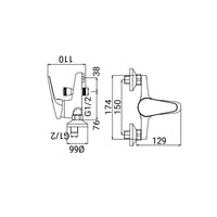 Miscelatore Vasca Serie Linda Senza Dotazione Cromato