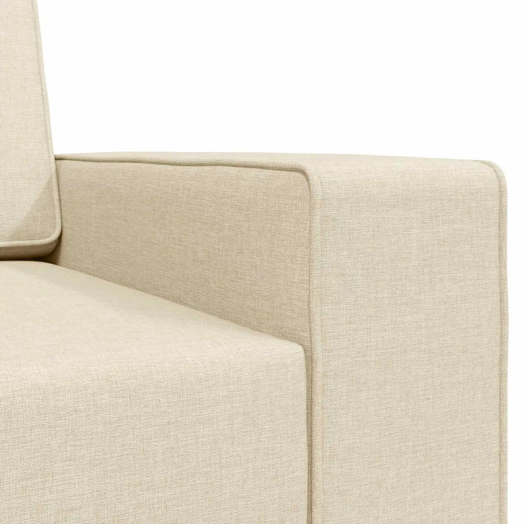 Divano letto Crema 245 x 78 x 77 cm Tessuto 4106721
